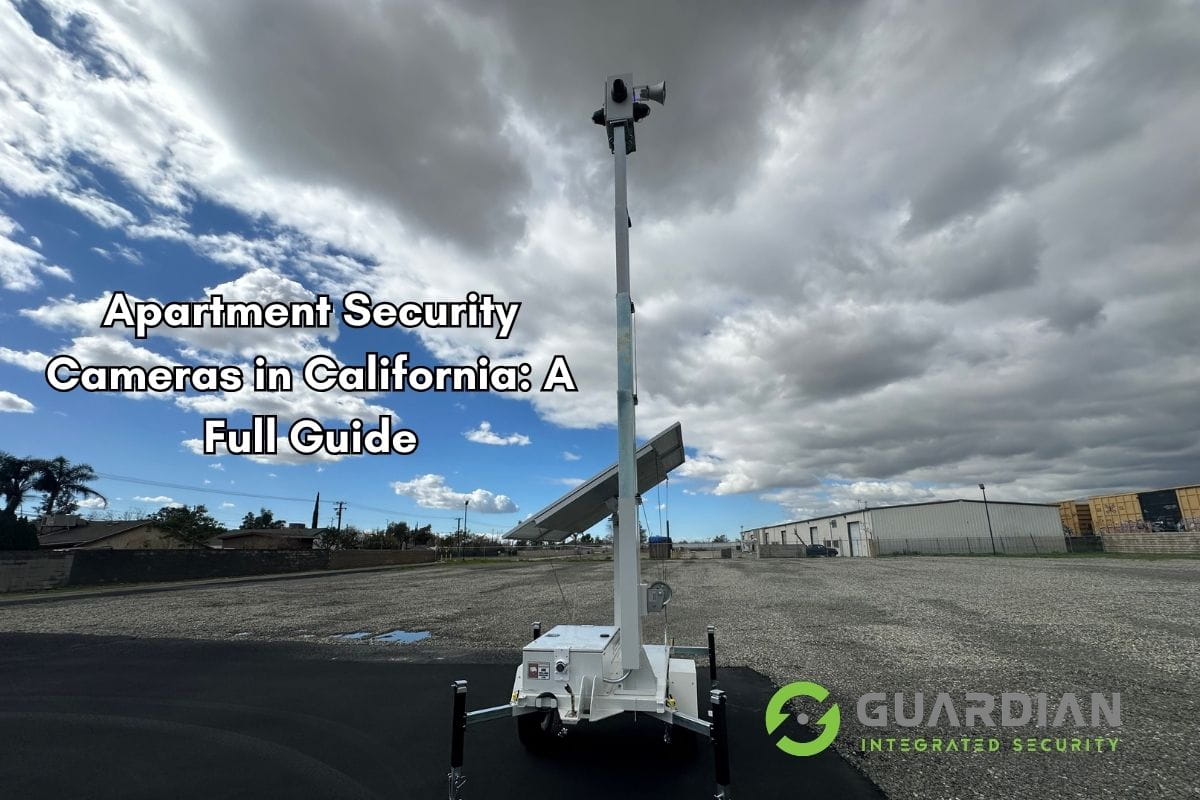 Apartment security cameras installed at a California apartment complex