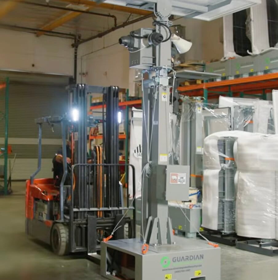 Remote video monitoring system with virtual guarding for commercial security