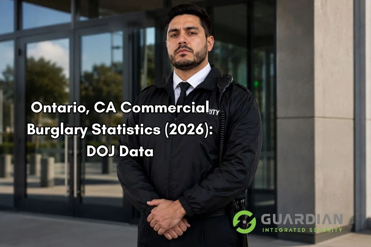 Ontario, CA Commercial Burglary Statistics (2026): DOJ Data