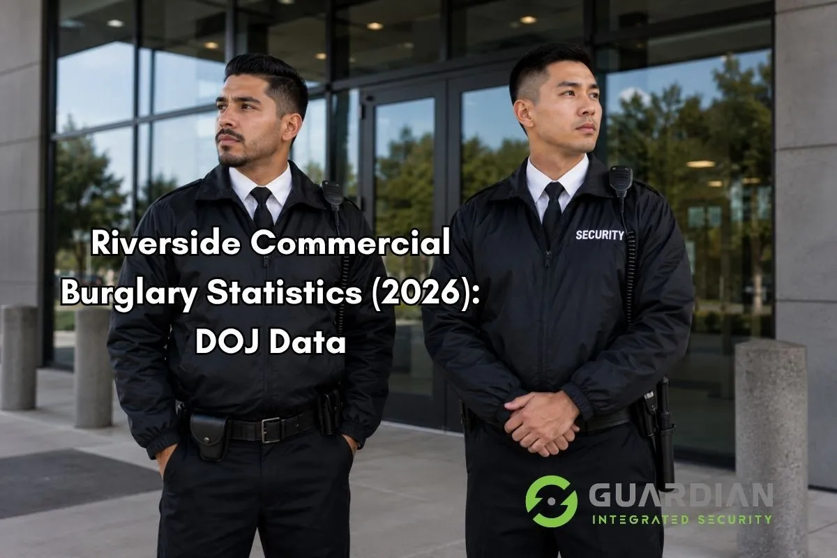 Riverside Commercial Burglary Statistics (2026): DOJ Data