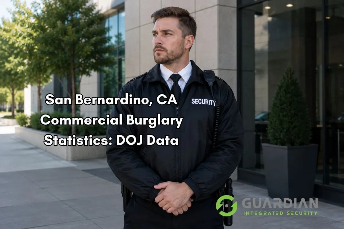 San Bernardino, CA Commercial Burglary Statistics: DOJ Data